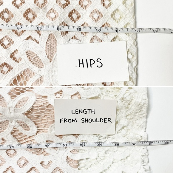 Lulus NWT Steal A Kiss White Lace Dress Medium mini halter fitted open back‎ - Picture 11 of 12